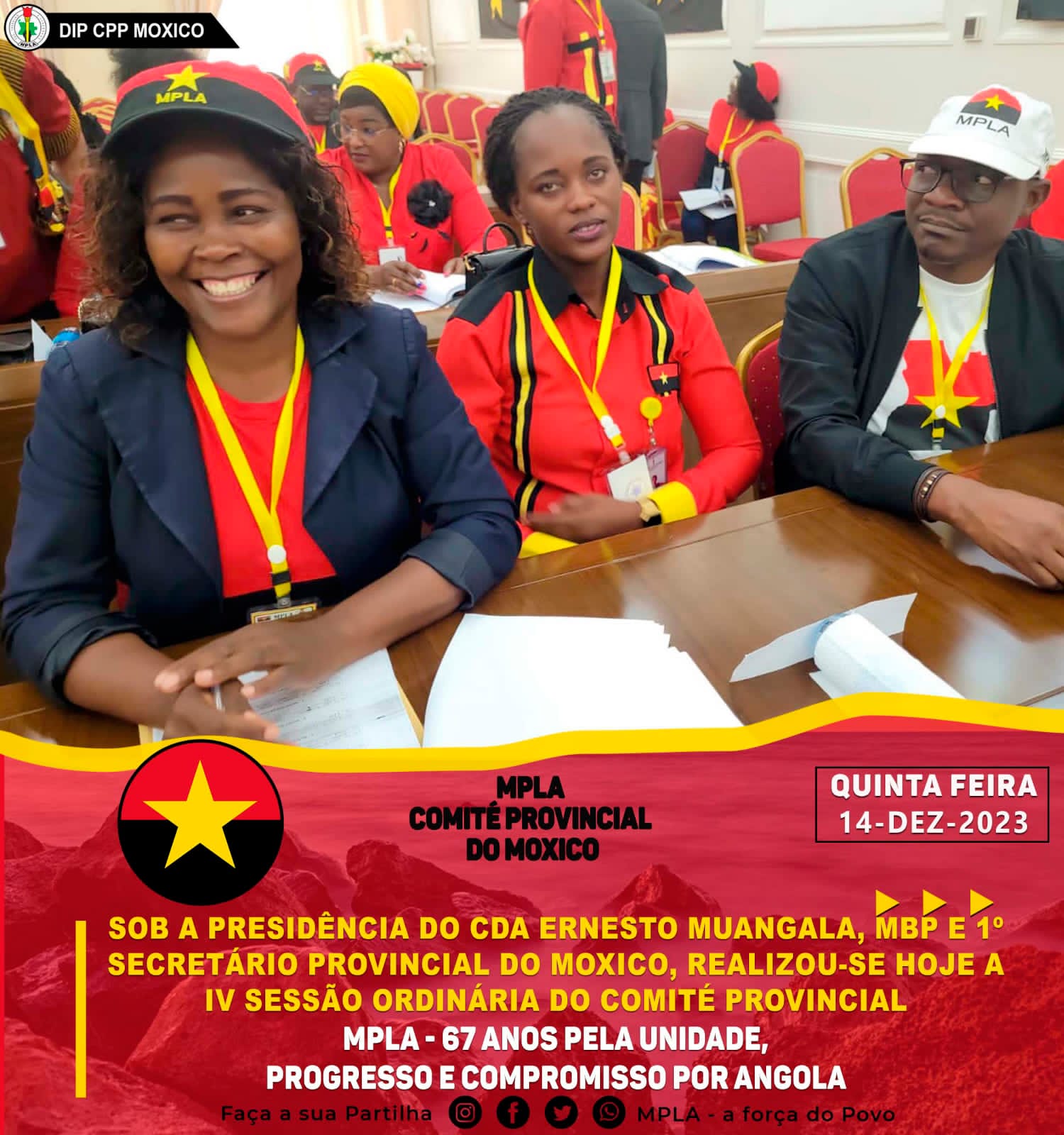IV Sessão Ordinária do Comité Provincial do Partido Moxico: Compromisso ...